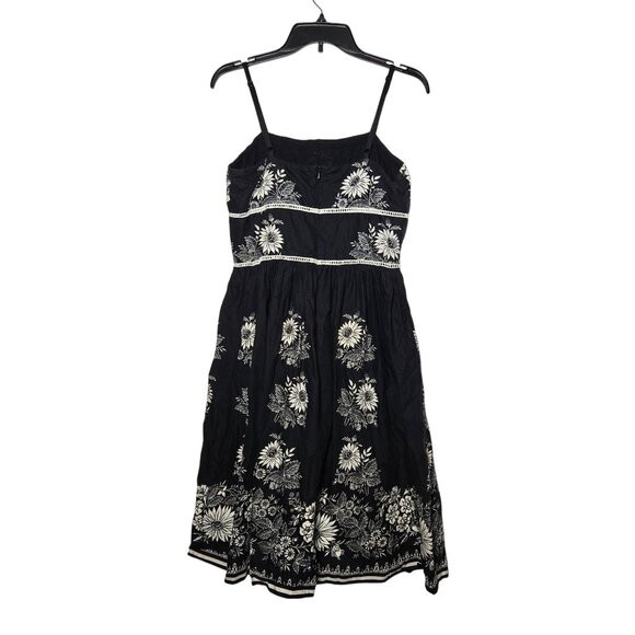 The Limited Dark Floral Babydoll Mini Dress Size 10 Whimsigoth Fairy Grunge Y2K - Picture 2 of 11